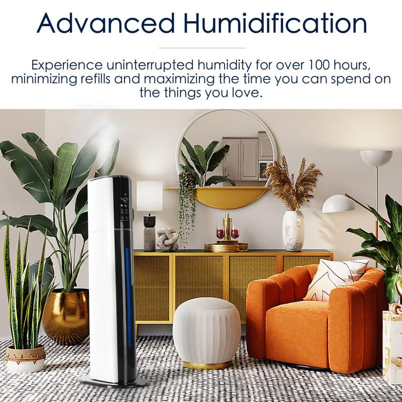 KELOPA 9L Ultrasonic Cool Mist Humidifier with Smart Humidity Control, Top Fill Design, Sleep Mode, and Multi-Functional Capabilities for Home, Large Rooms, Offices, and Plant Care, Effective Coverage up to 600 sq. ft.